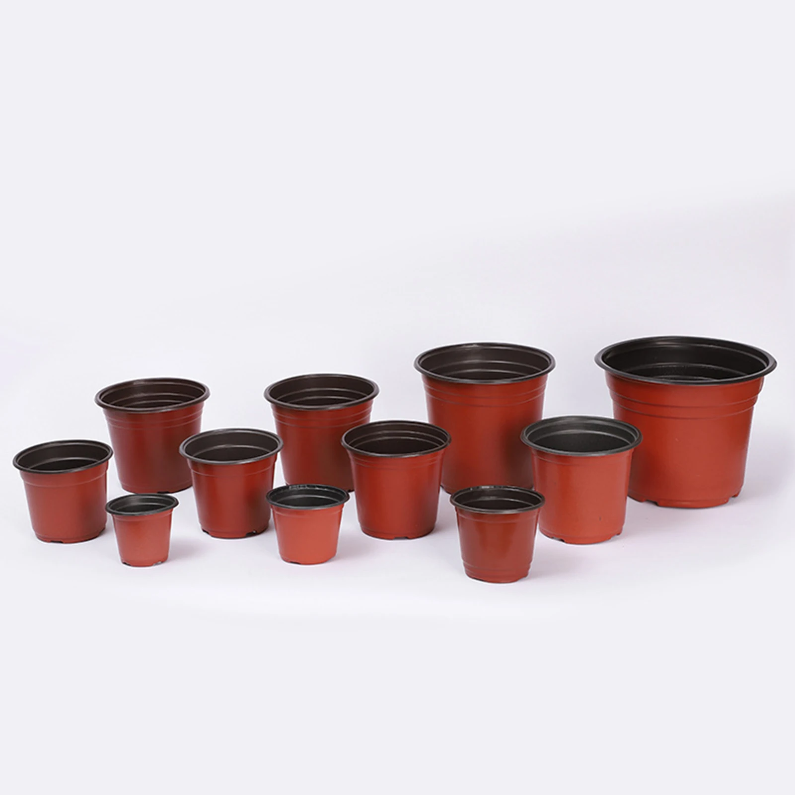 50/100pcs Flowerpot Plastic Grow Box Fall Resistant Tray For Home Garden Plants Nursery Cup Transplant Flower Plant Pots