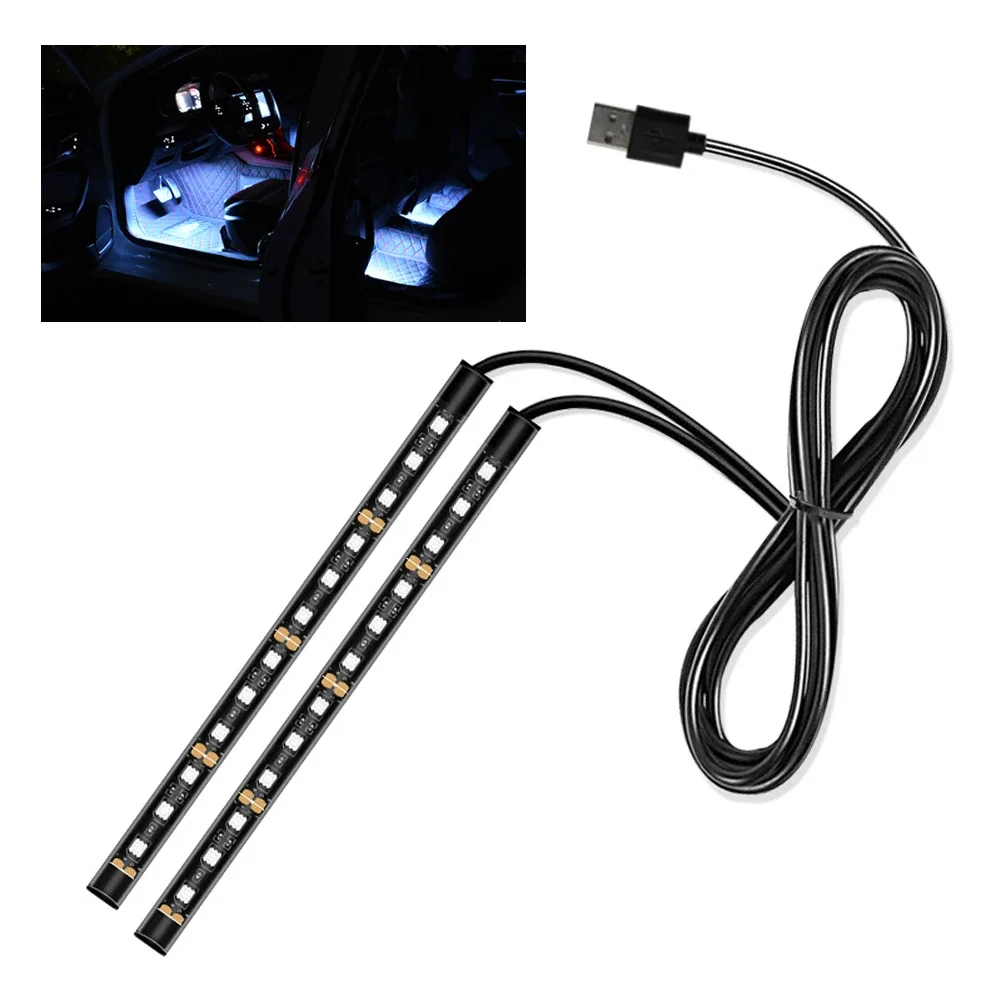 

Led Bar Car Interior Backlight Ambient Mood Foot Light With Cigarette Lighter Decorative Atmosphere Lamp Auto Accessories 12v