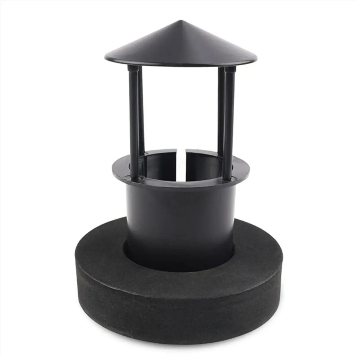 3X Floating Mist Dispenser Ultrasonic Humidifier Generators Nebulizer Water Fountain Mist Maker (Black)