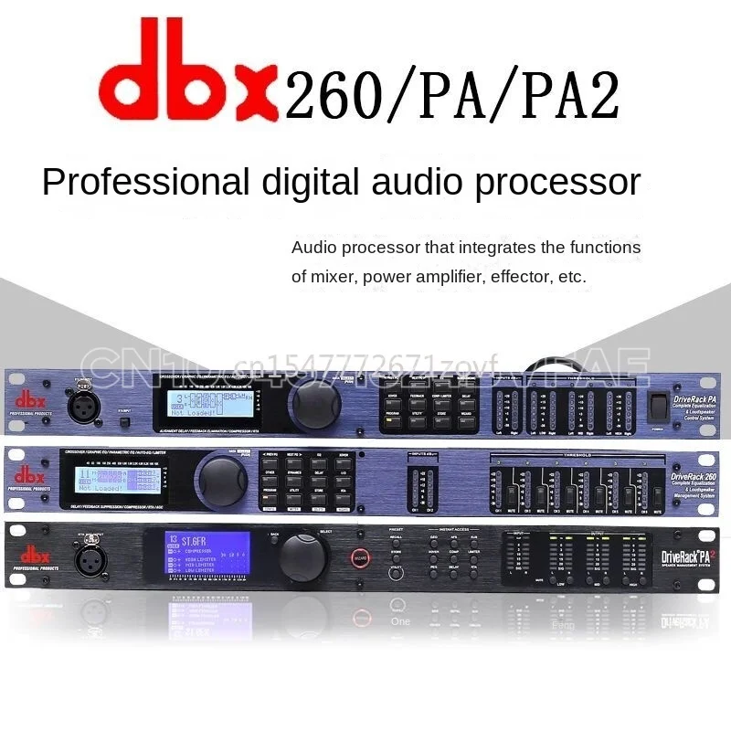 DBX PA/PA2/260 Professional Digital Audio Processor 3 in 6 out Speaker Matrix Signal