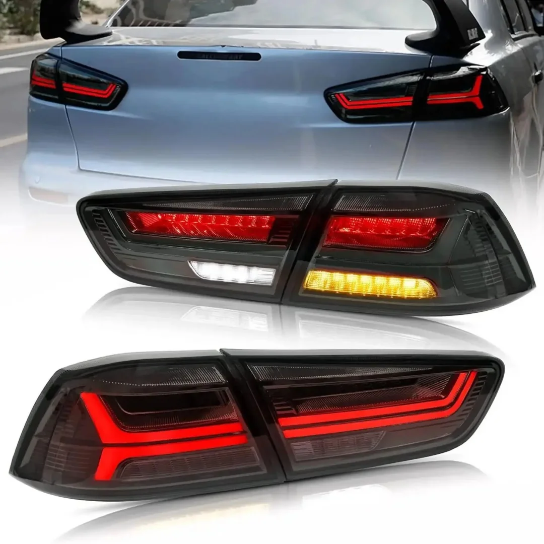 

LED Tail Lights Assembly for Mitsubishi Lancer & EVO X 2008-2020 Rear Tail Lamps assembly with Sequential Turn Signal