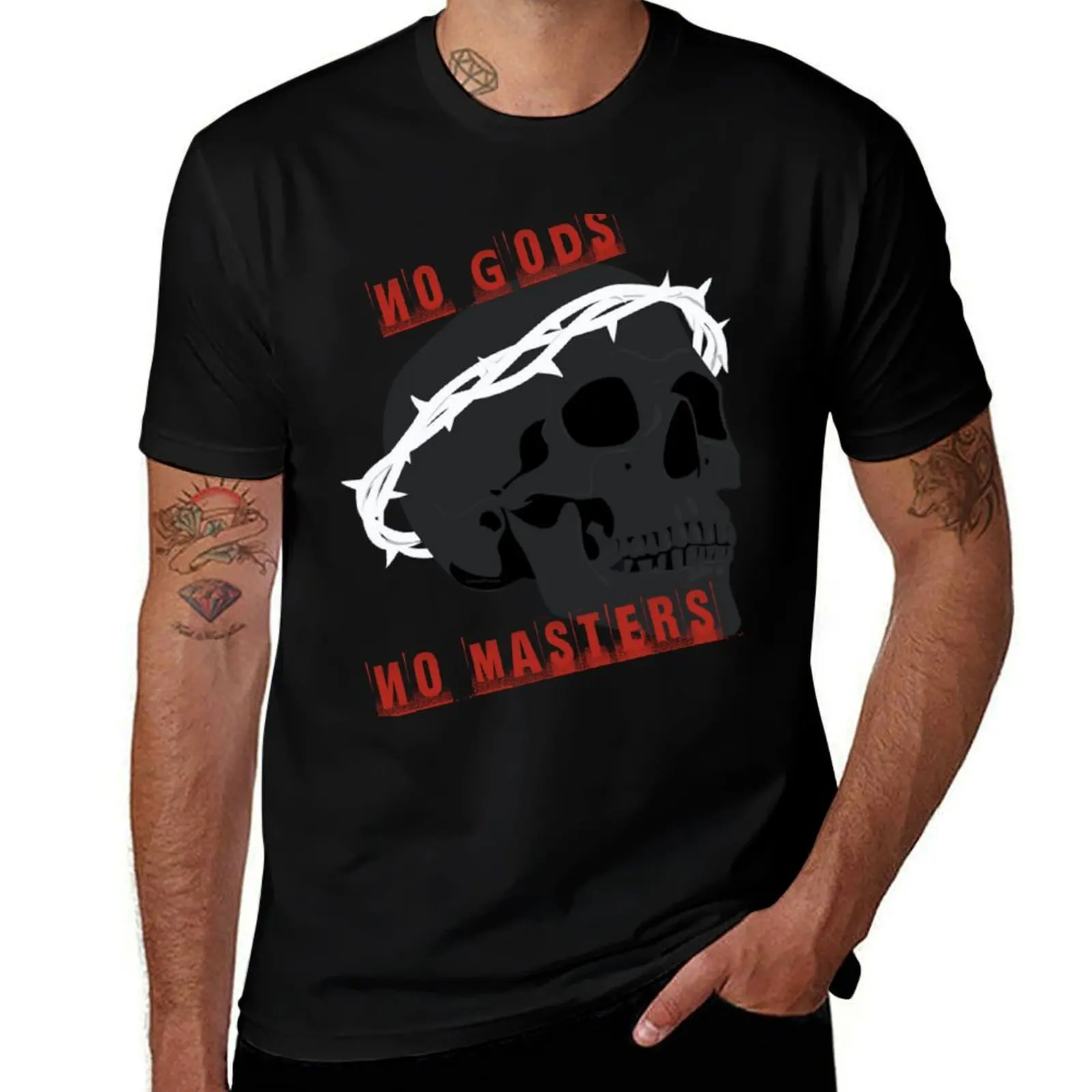 

No Gods No Masters T-Shirt funny t shirts man man t shirts cotton T-Shirt