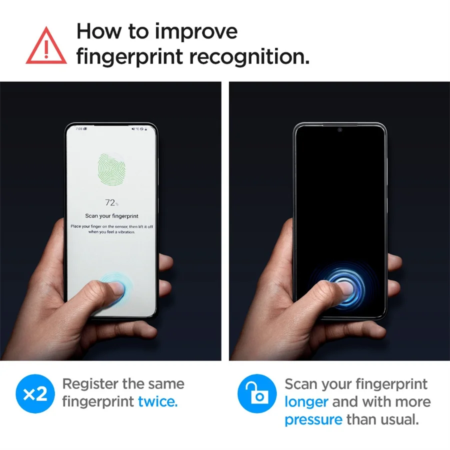 2/4Pcs Gehärtetem Glas Screen Protector Für Xiaomi Poco F7 F8 Pro Ultra Clear Schutzhülle Glas Film Fingerprint entsperren – Detail 2