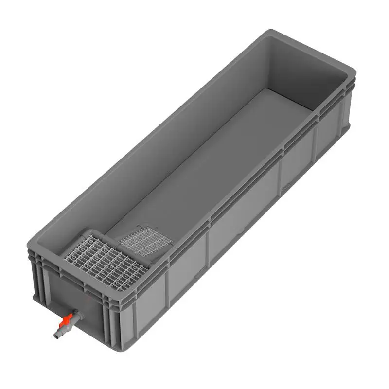Special plastic turnover box for turtle breeding with sunscreen side row special box for household ecological turtle breeding