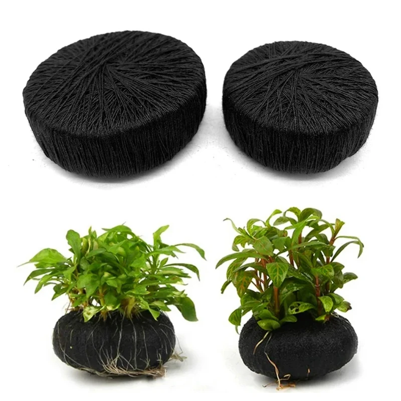 

3Pcs Black Fish Tank Water Grass Planting Cultivation Substrate Protecting Aquatic Plant Root Aquarium Decorative Ornament 5/7cm
