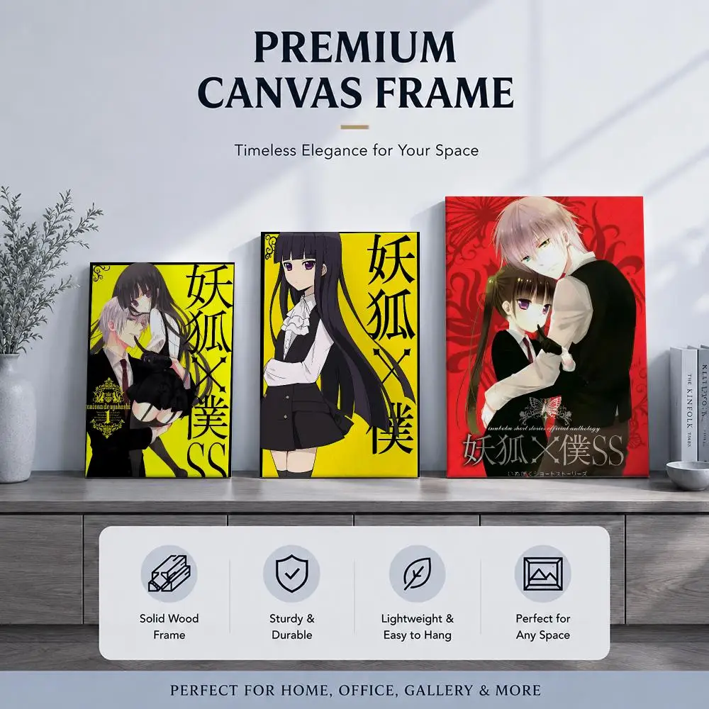 Popular Anime I-Inu x Boku SSS Framed Wall Painting Framed Poster Wall Decor – Complements Any Wall Ambiance