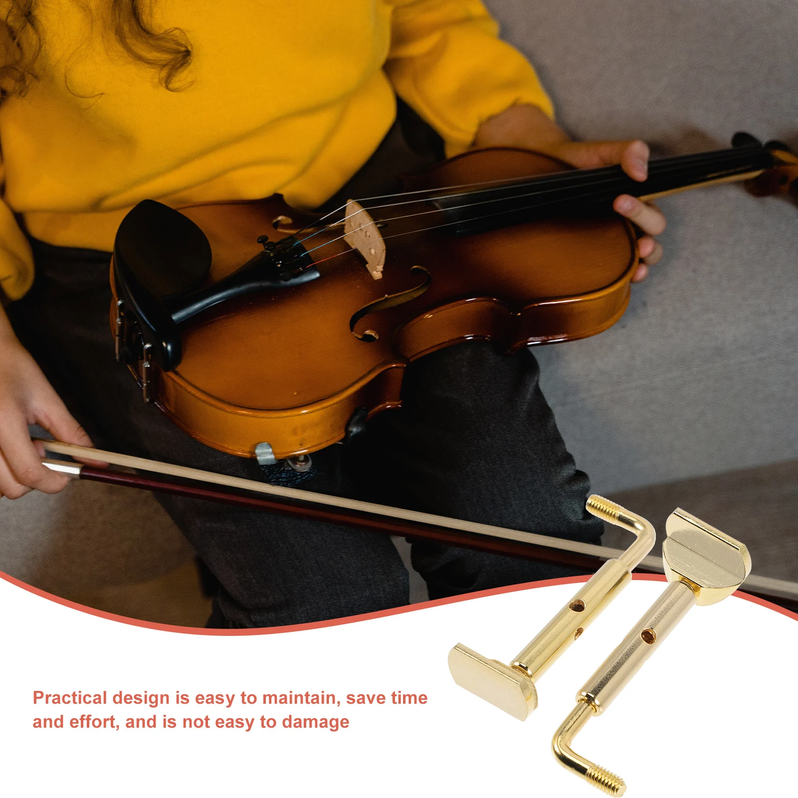 

2pcs Metal Chin Rest Screws For Premium Brass Durable Stable Design Prevent Movement Strong Support Long Lasting Easy