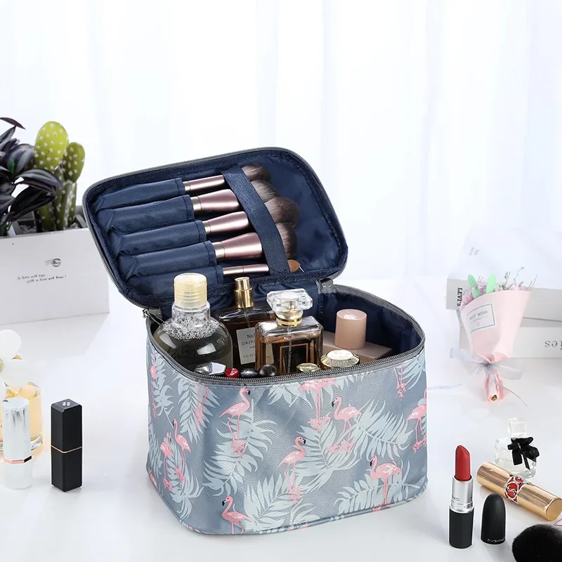 

Waterproof Portable Women Makeup Bag High Capacity Toiletries Organizer Storage Cosmetic Cases Zipper Wash Beauty Pouch Travel