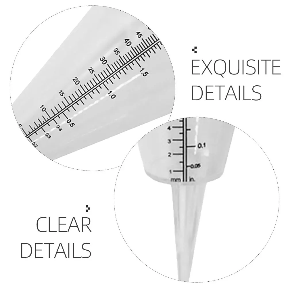 35Cm Gauge Transparent Ps Plastic Measuring Cup For Farming Meteorological Research Climate Study Plastic Rainfall Gauge