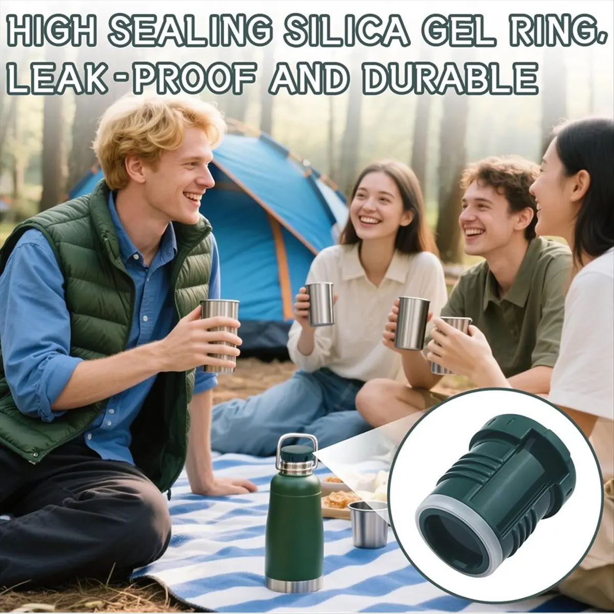 

Сменная пробка AT16 для классической крышки бутылки с вакуумной изоляцией и широким горлышком 1,1 QT и 2 QT