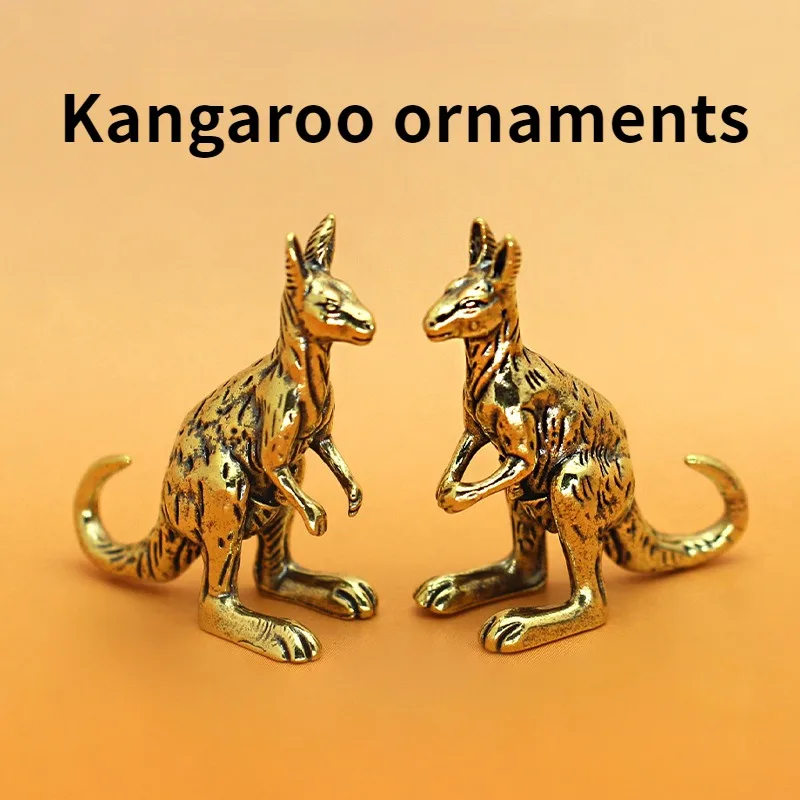 Kangaroo Brass Artcraft Figurine Small Creative Cultural Market New Year Stall Popular Small Commodities Decorative Items