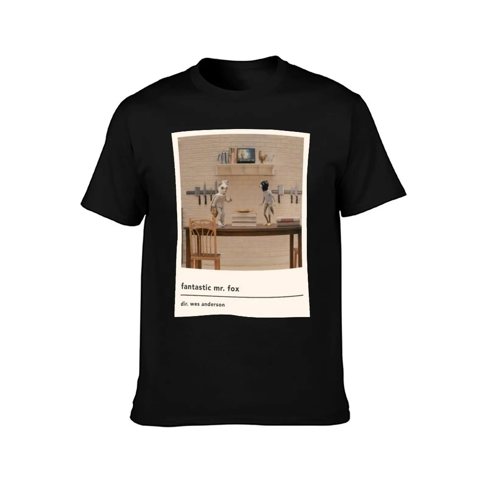 minimalist fantastic mr fox movie poster T-Shirt Athletic Quick Dry for Men T-Shirt