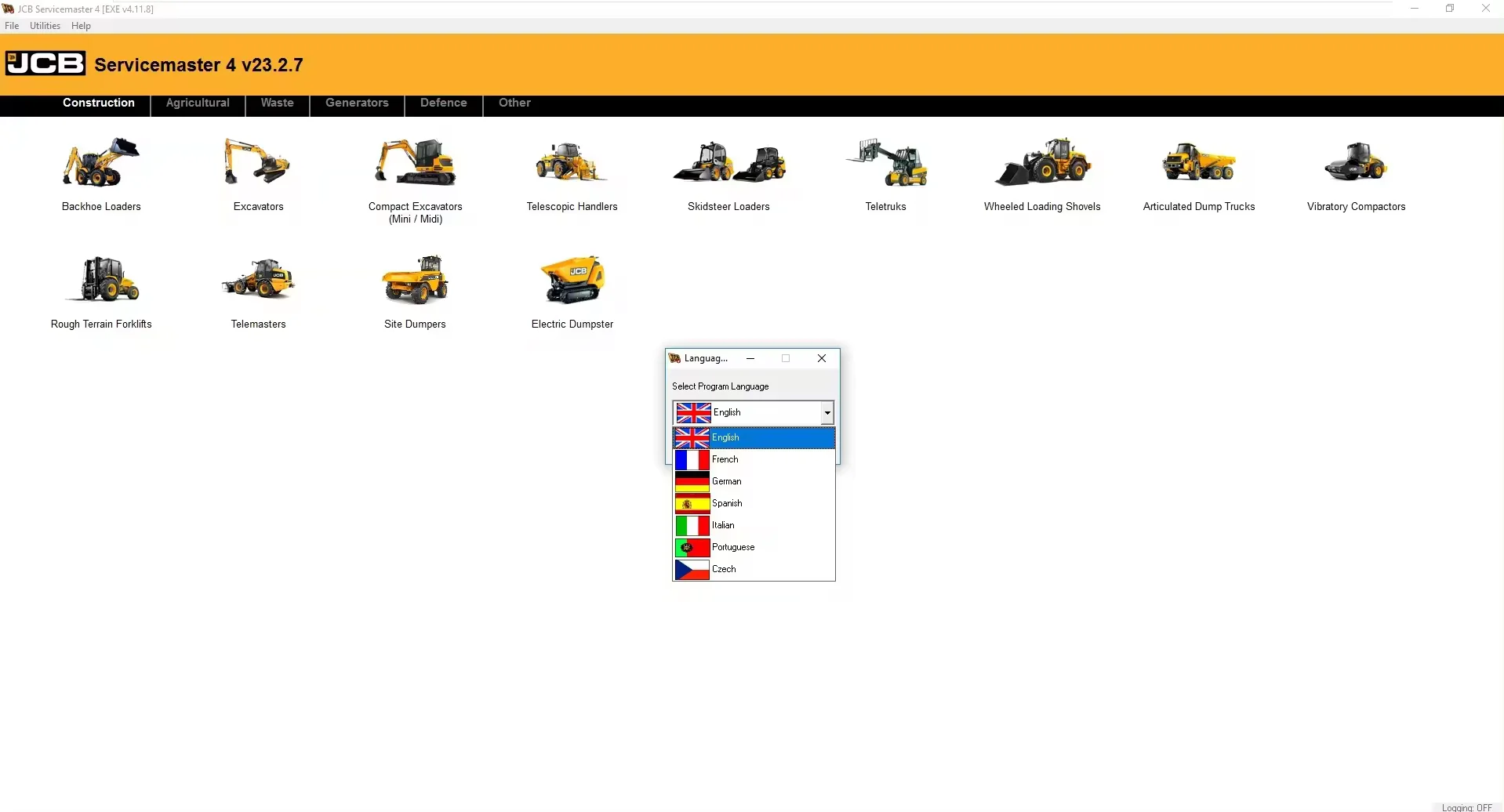 JCB ServiceMaster 4 (23.2.7) [2023/03] Diagnostic software+JCB key generator fully unlocked+free installation assistance