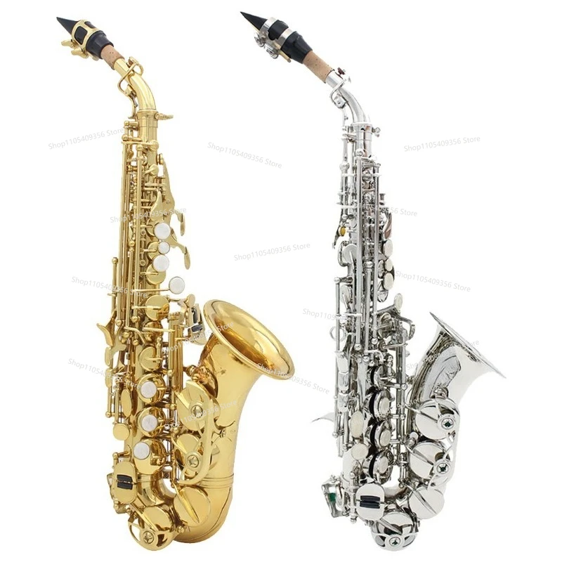 For Saxophone, Treble in B-flat Brass Body, Carved Saxophone Instrument, Beginner Learning