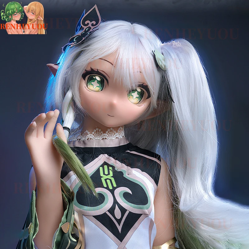 

RENHEYUOU-125cm Lifelike Full Body Soft Solid Action Skeleton Solid Model Real Silicone Dolls PVC Head Action Figure for Display