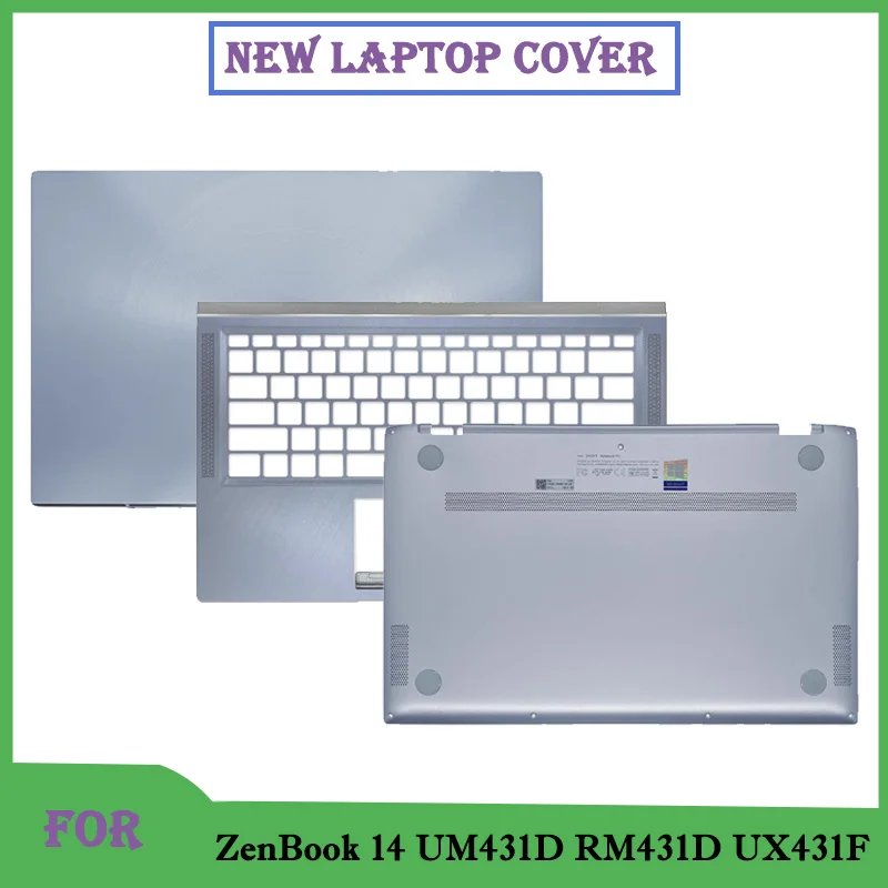 

95% New Laptop For ZenBook 14 UM431D RM431D UX431F BX431 U4500F LCD Screen Top Cover Keyboard Bezel Bottom Base Case Replace