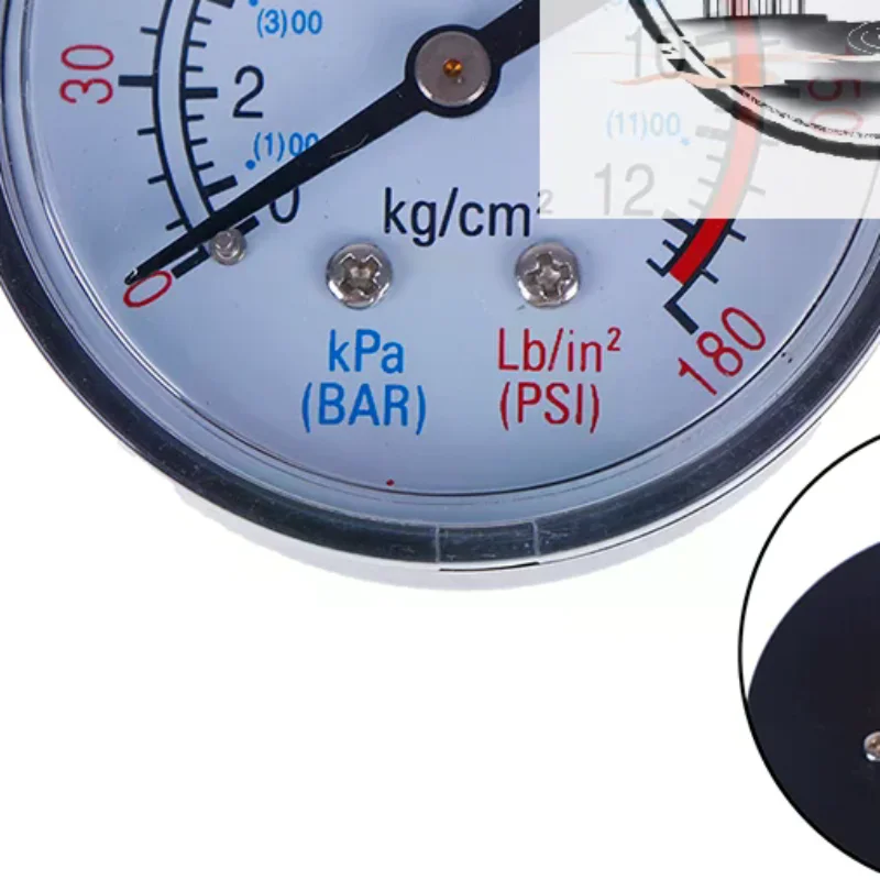 Manómetro de aire de barra 13mm 1/4 rosca bsp doble escala para compresor de aire