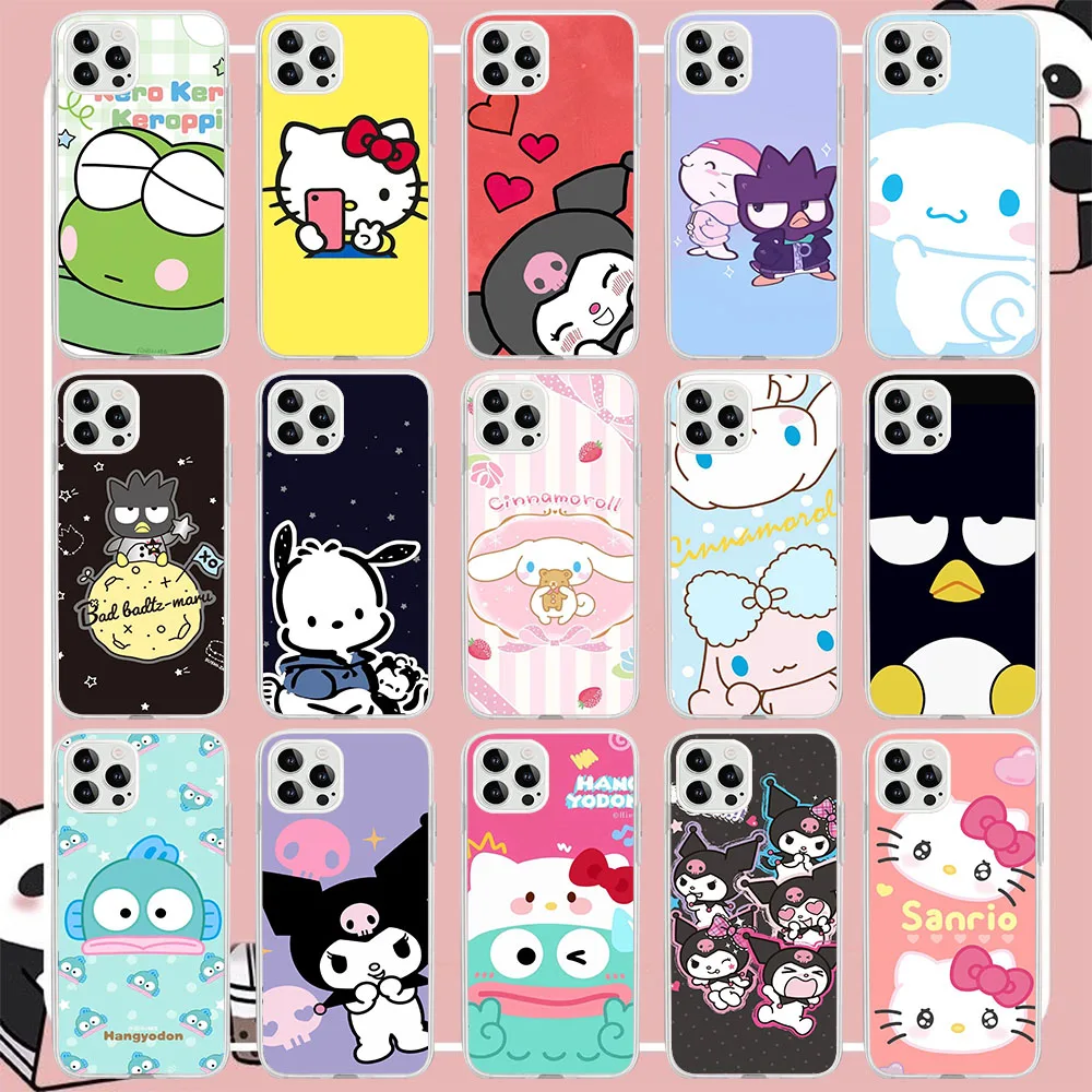 SK-57 Sanrio Silicone Case For Tecno POP 4 AIR 5 5P Camon 15 16 17 17P 18 18T 18P 18i 19 Premier Neo Pro