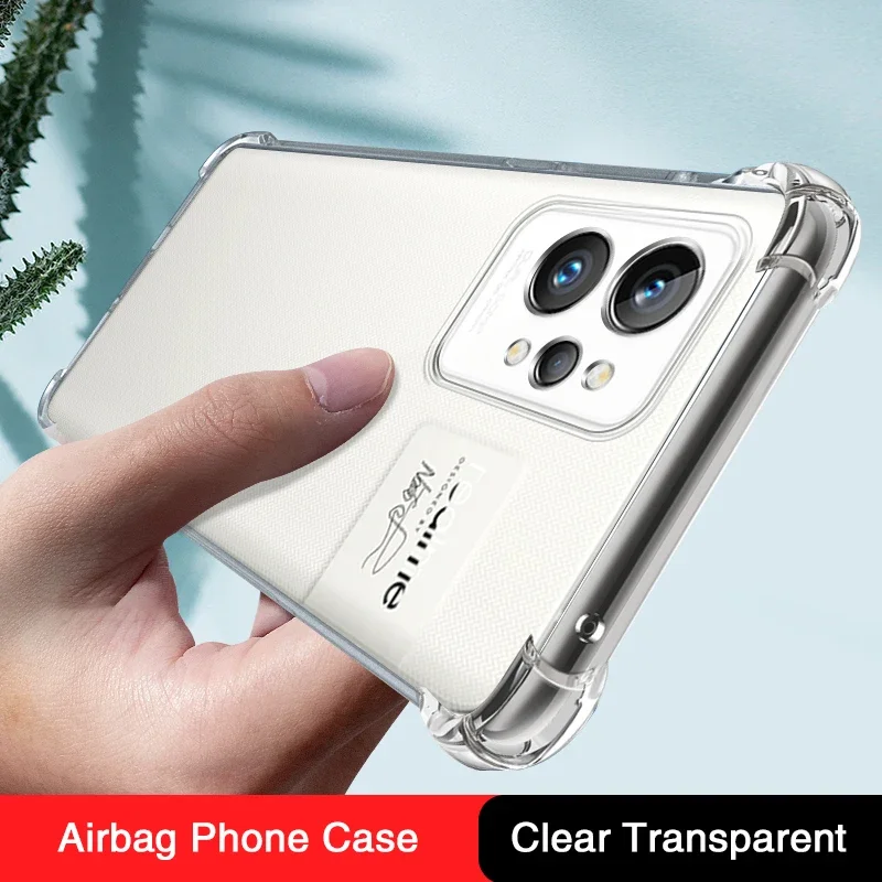 

Luxury Soft Clear Phone Case for OPPO Realme GT2 GT 2 Pro 2Pro Explorer Master 5G Airbag Shockproof TPU Thin Silicone Back Cover