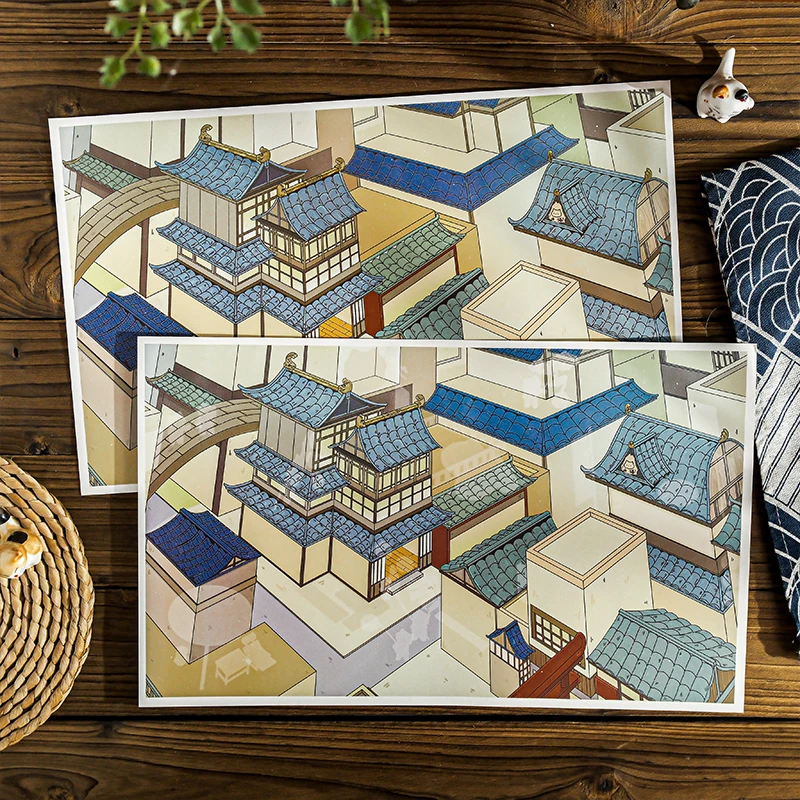 

Kawaii 3D мультфильм кошачий домик миниатюрные наклейки сцены DIY карманный дом ручной работы скрапбук штабелирование игровые наклейки