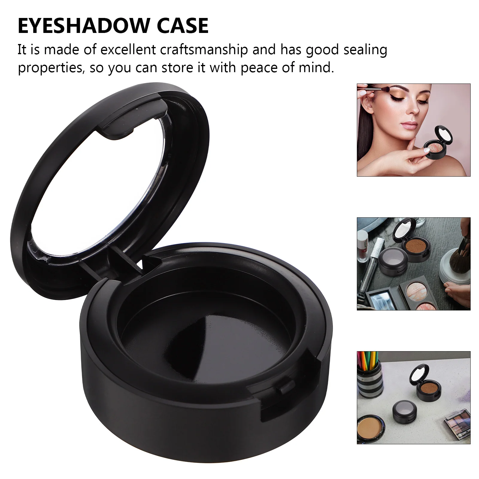 

8Pcs Eyeshadow Compact Case Storage Organizer Box Makeup Empty Palette Holder for Travel Container