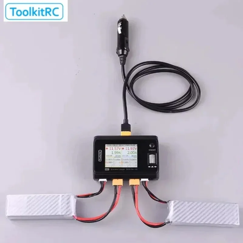 Toolkitrc Car Charging Cable Converting To XT60 Female Lithium Charger for RC Car Adapter Cable DIY Parts