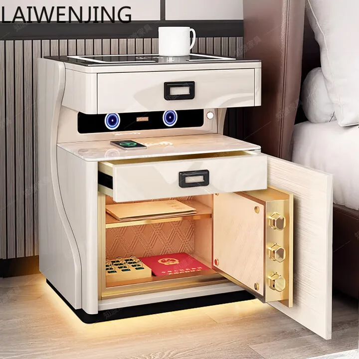 

SGF bedside bedroom safe intelligent wireless charging storage multi-function locker