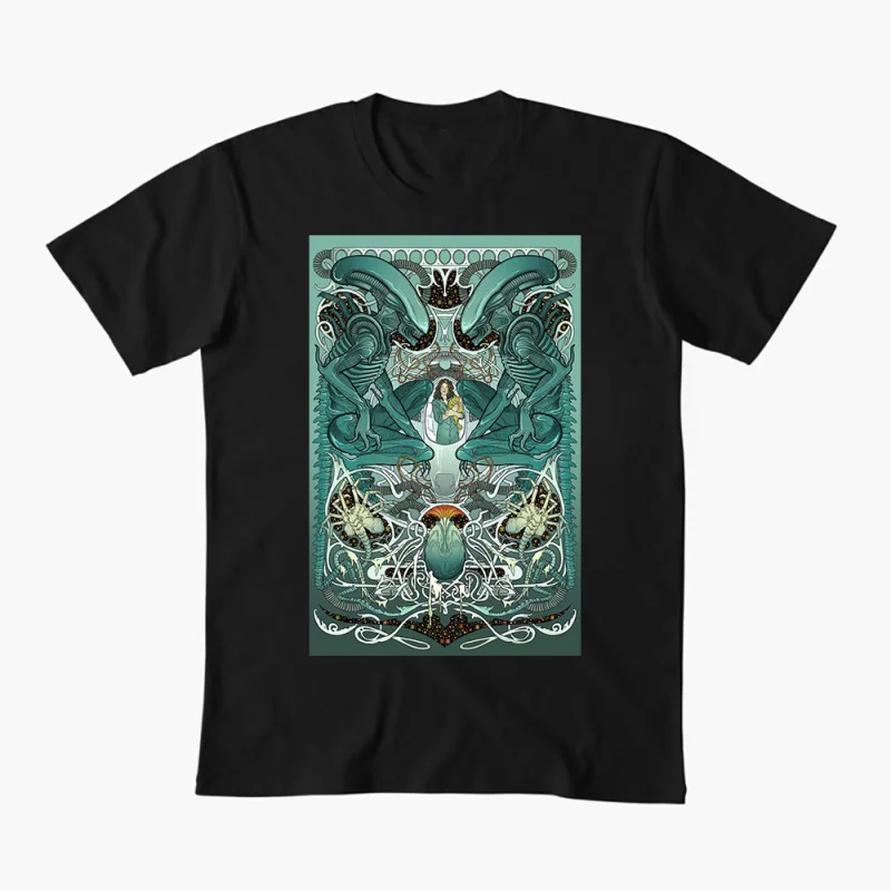 0410 Alien Ellen Ripley 80s Sci-Fic Gift T-Shirt 100% cotton Space Print Weyland Xenomorph Yutani Graphic clothes All size tops