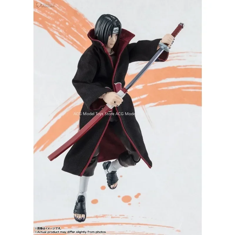 En Stock Bandai SHF Naruto serie Uchiha Itachi NARUTOP99 versión muñeca móvil figura modelo animación juguetes colección de regalo