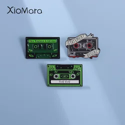 90s Retro Cassettes Enamel Pins Custom Music Tapes Brooches Lapel Badges The Magnus Archives Punk Jewelry Gift for Friends