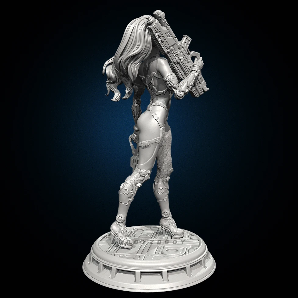 Figurines de beauté en résine, hauteurs globales 50mm 75mm, modèle incolore et auto-assemblé, impression 3D TD-7560/3D