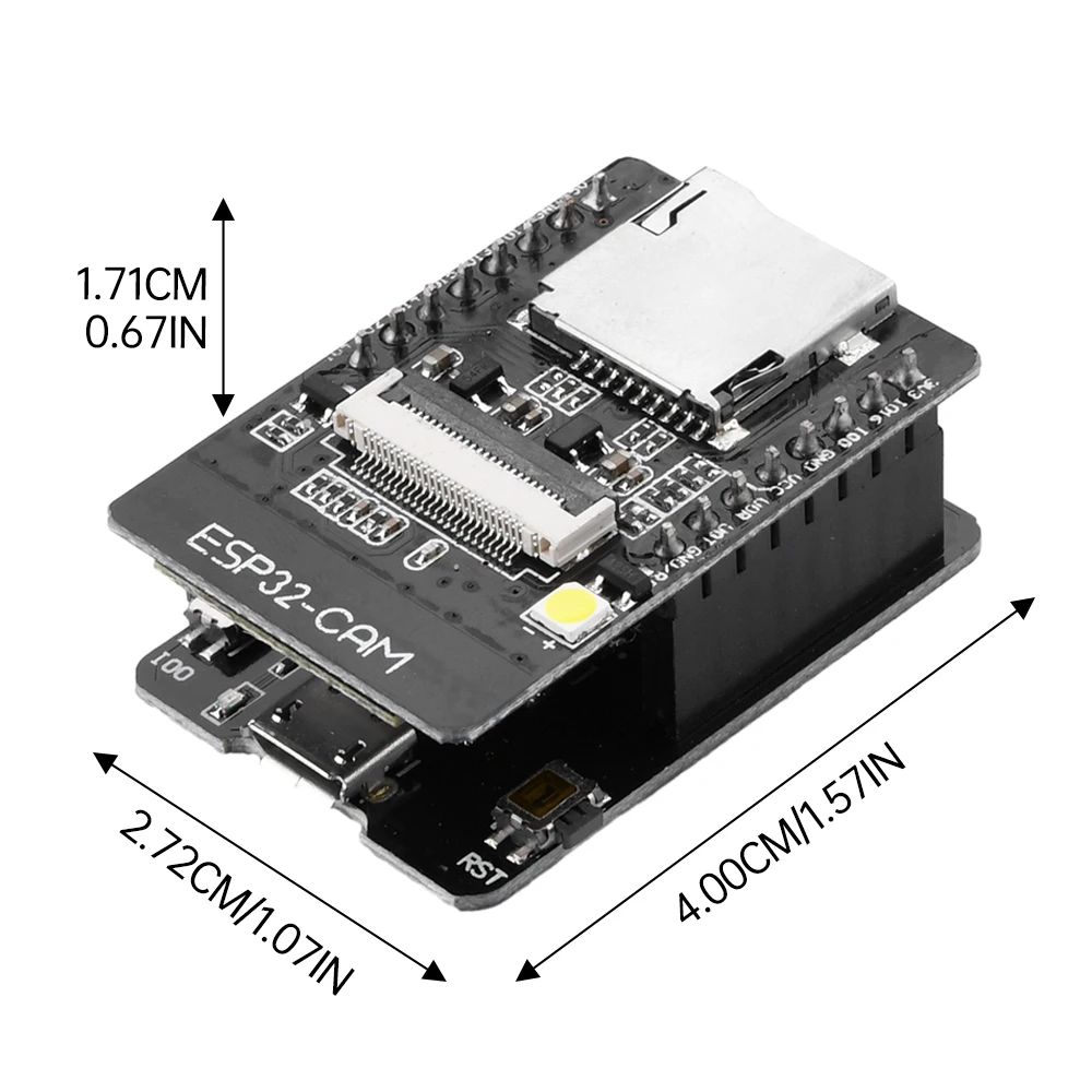 บอร์ดพัฒนาบลูทูธ Wi-Fi ESP32-CAM โมดูลกล้อง OV2640ออนบอร์ดสำหรับอุตสาหกรรมสมาร์ทโฮม