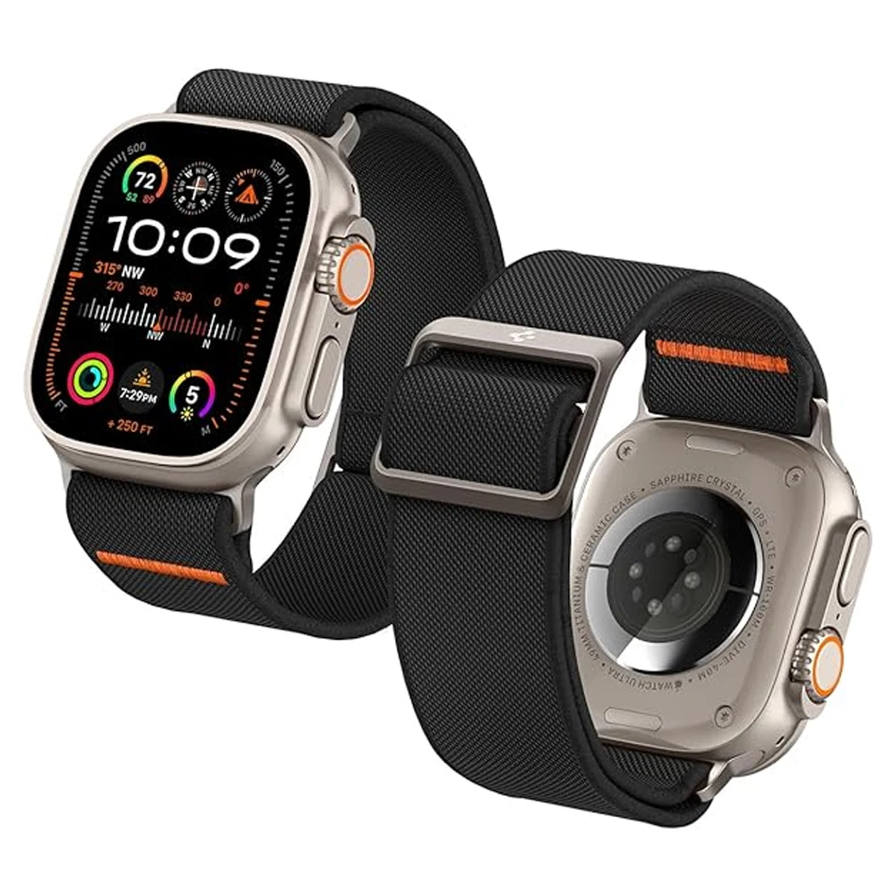 Nylon Strap For Apple Watch ultra Band 2 49mm 45mm 44mm 40mm 41mm 42mm adjustable Bracelet correa iwatch Series 9 3 5 4 6 7 8 SE