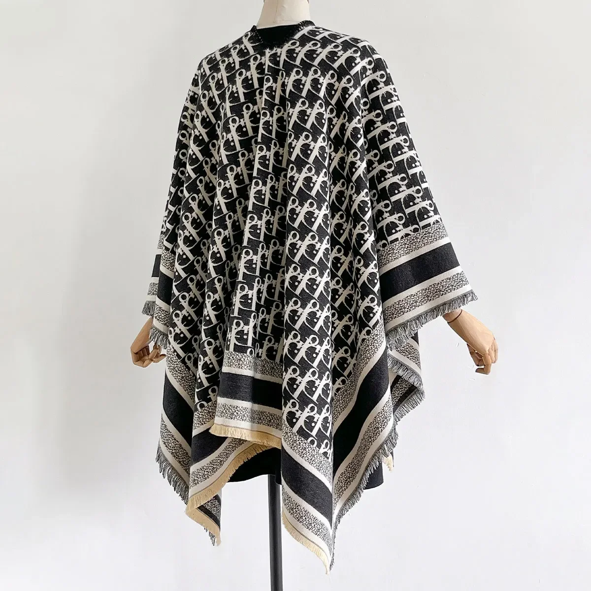 Luksusowa chustka imitująca kaszmir szal damski projekt ciepły pashmina koc szale damskie szale grube foulard bufanda 2025