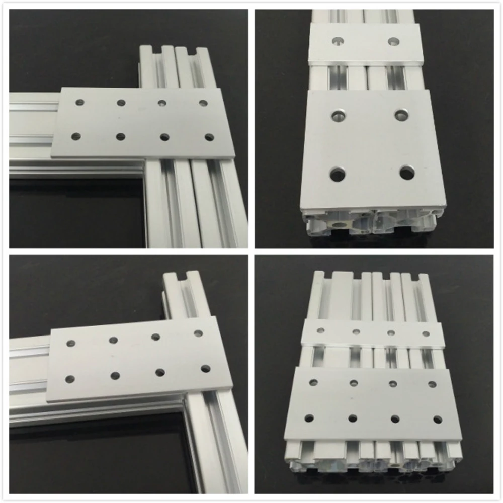 2020 3030 4040 4545 Link End Parallel Side by Vertical Joint Connect Angle Connector Strip for Alum 3D printer accessory