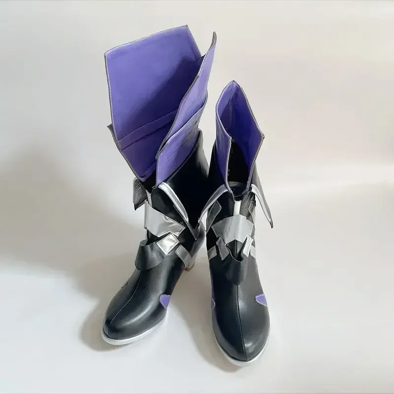 Honkai:Star Rail Seele Asymmetrie Hohe Stiefel Kurze Stiefel Cosplay High Heels Stiefel Schuhe Halloween Für Mädchen Jungen PU Leder Schuhe