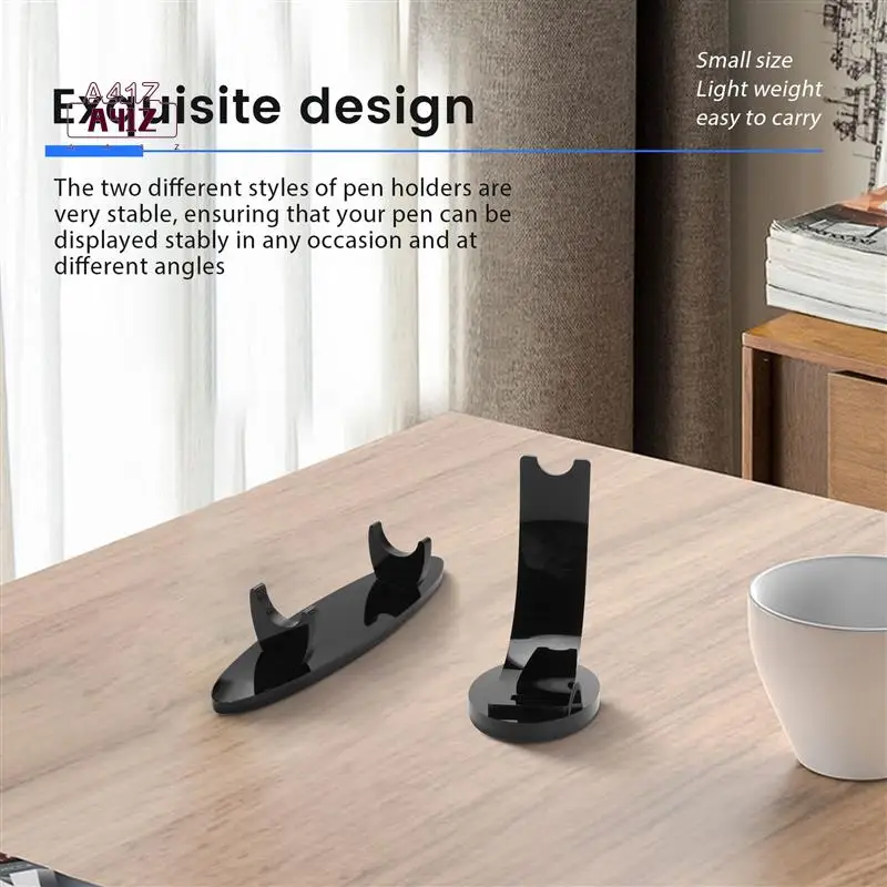 

A41Z-2 Pieces Acrylic Pen Holder Display Stand Pencil Display Holder Fountain Pen Ballpoint Pen Display Rack