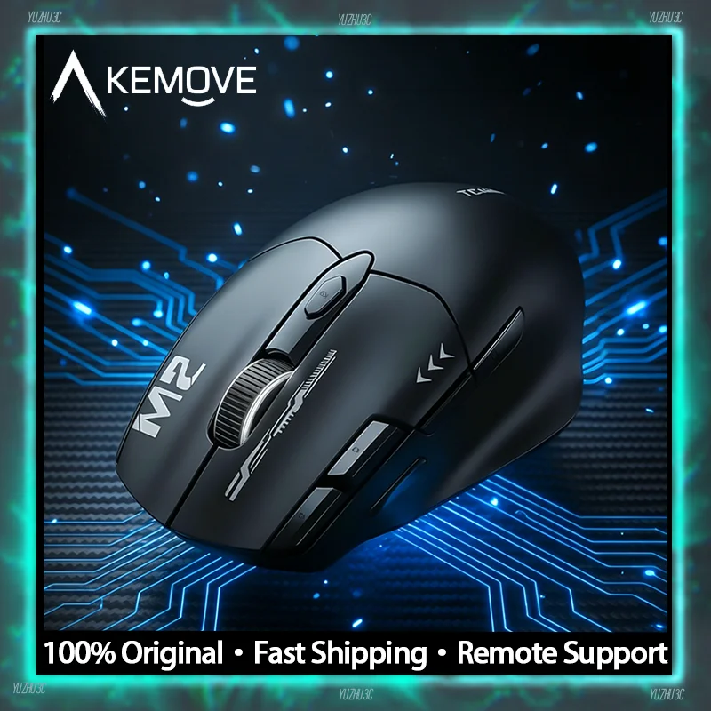 

KEMOVE M2 Wireless Gaming Mouse Ergonomic 98G 600mAh Battery RGB Lighting For PC Office PAW3311 1000Hz Polling Rate Lightweight