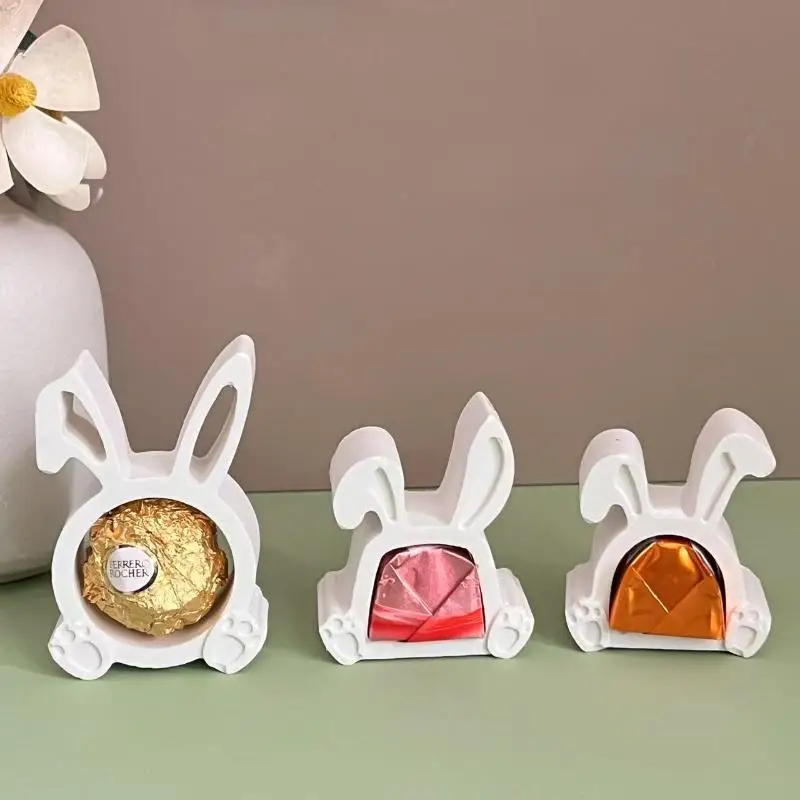 

Cute Mini Easter Rabbit Silicone Mold DIY Candy Chocolate Candle Scented Gypsum Mould Handmade Home Decoration Mold