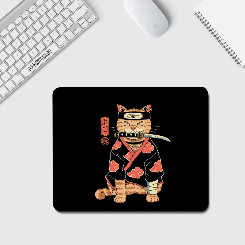 

Warrior Cat Small Mousepad XS Mouse Pad Office Desk Mat Best 20x25cm Mouse Mat Design Little Desk Mat For Laptop