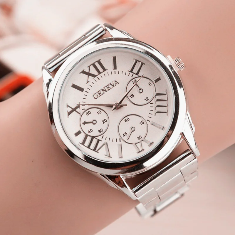 Quartz Movement High Quality Classic Women Stainless Steel Waterproof Ladies Watch