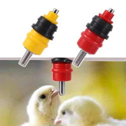 12mm Interface Ball Valve Nipple Drinking Spout Chicken Duck Geese Steel Ball Automatic Water Dispenser Breeding Equipment 2Pcs