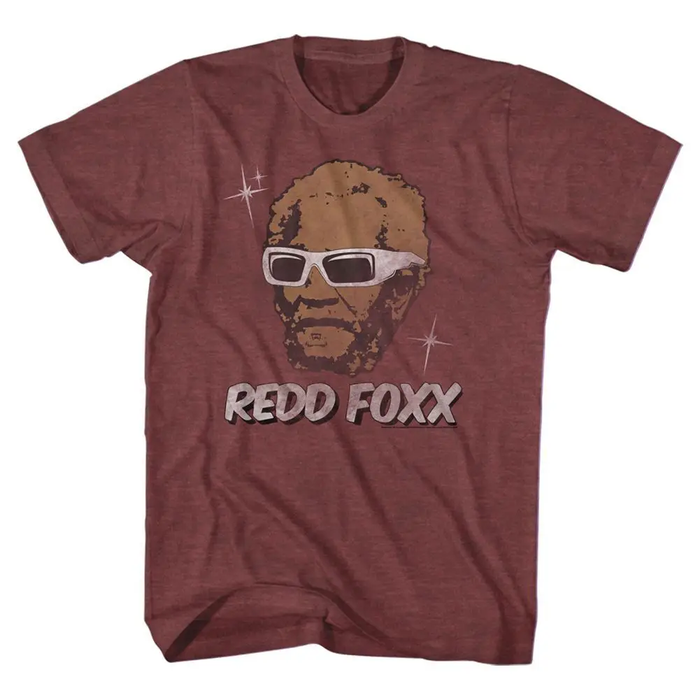 Redd Foxx Stars Heather Adult T Shirt