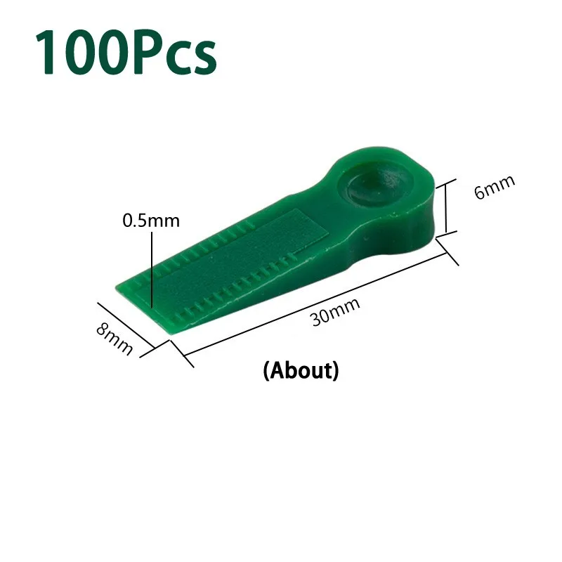 Distanziatori per piastrelle in plastica da 100 pezzi clip di posizionamento riutilizzabili strumenti per piastrellatura per pavimenti a parete localizzatore per piastrelle in ceramica a parete Nivelador