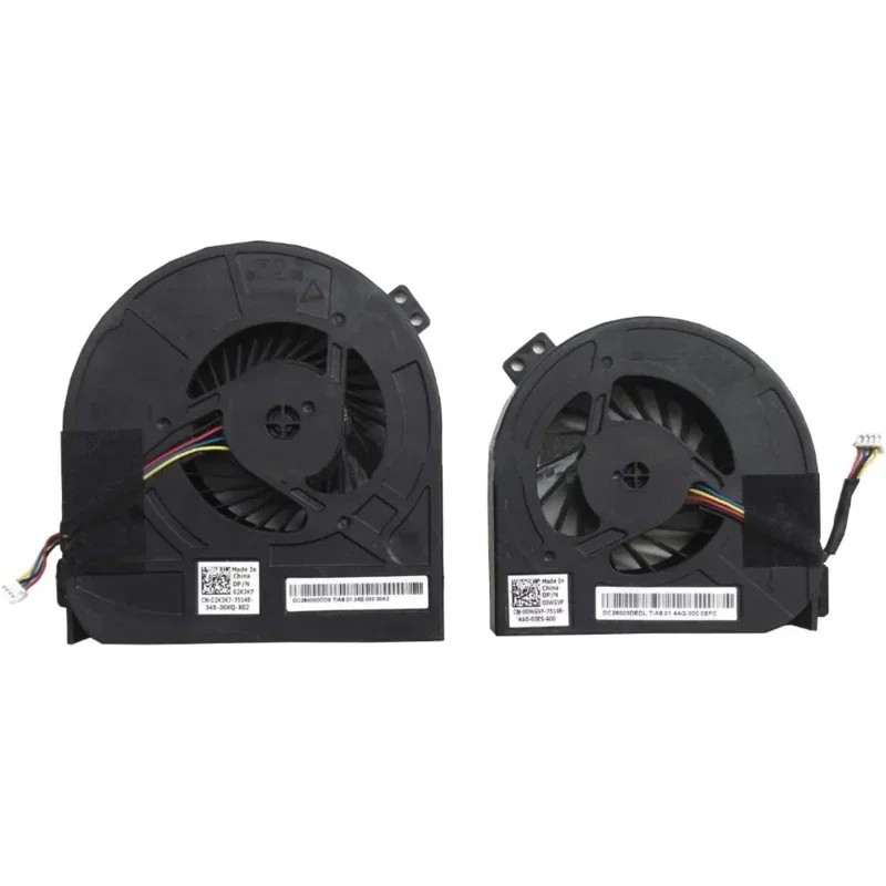 Replacement Fan for Dell Precision M4700 Series CPU 01G40N and Gpu 0CMH49 Cooling Fan 01G40N 0CMH49 Two Fans 4-Wire