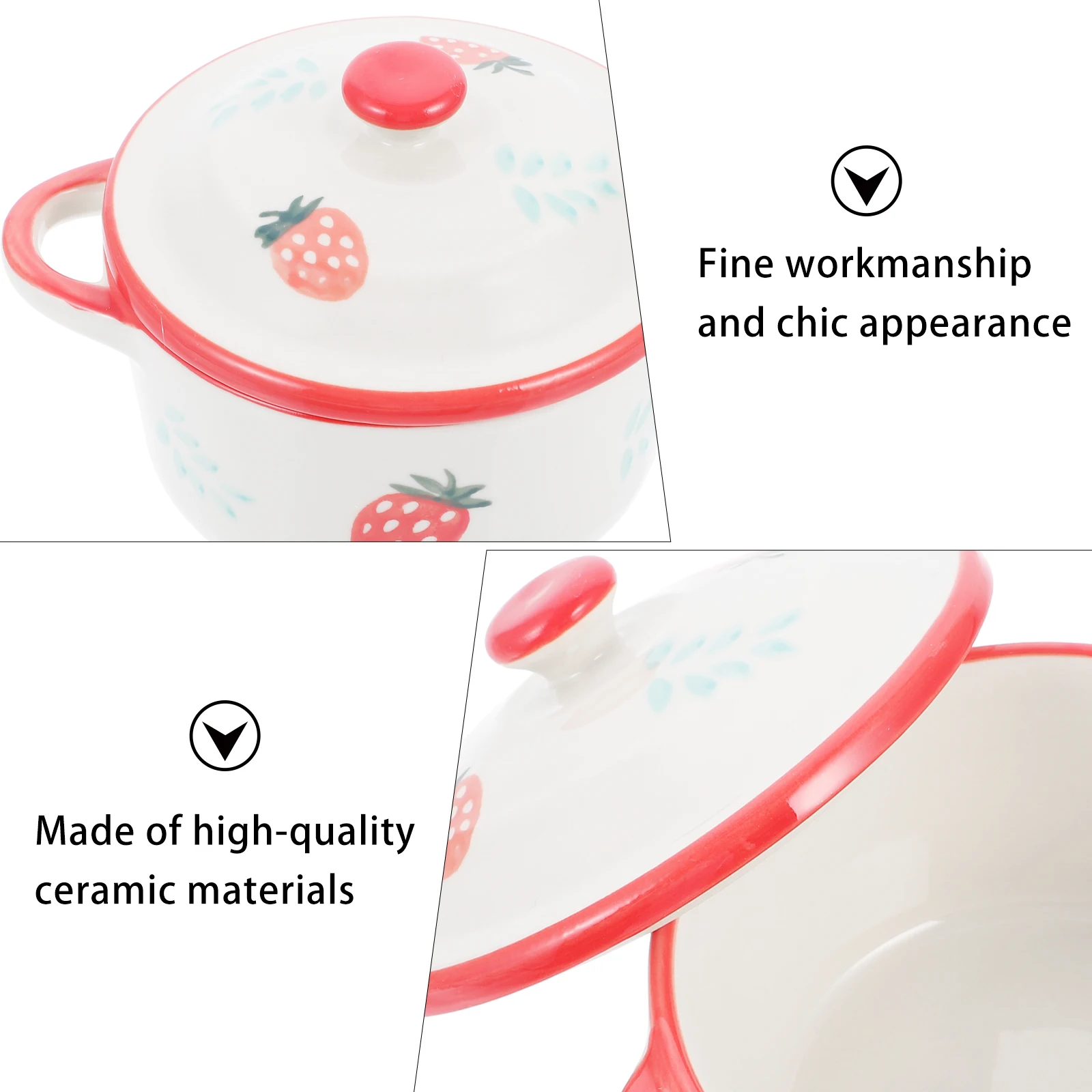 

1Set Ceramic Food Supplement Bowl for Children Microwave Dishwasher Safe Non-Slip Wide Base Gift Ceramic Food Supplement Bowl