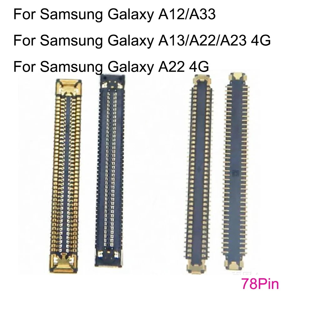 Para Samsung Galaxy A12 A33 A13 A22 A23 4G A22 4G pantalla LCD puerto conector FPC lógica en la placa base