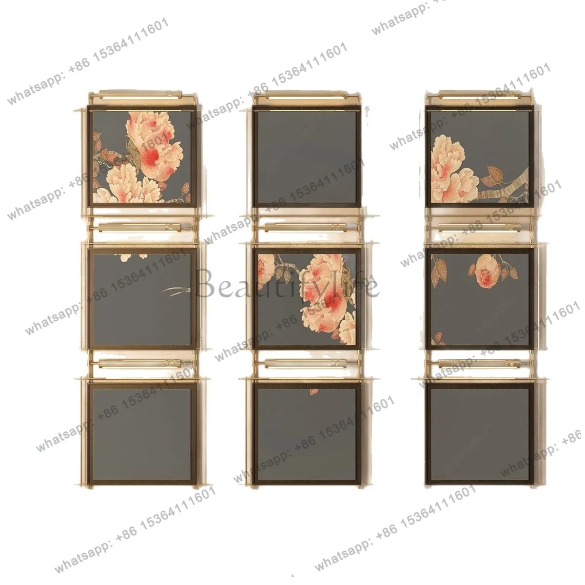 Qing Dynasty Yongyong Songgou Exploration Picture Green Landscape Painting Simple Fashion Decorative Light Painting