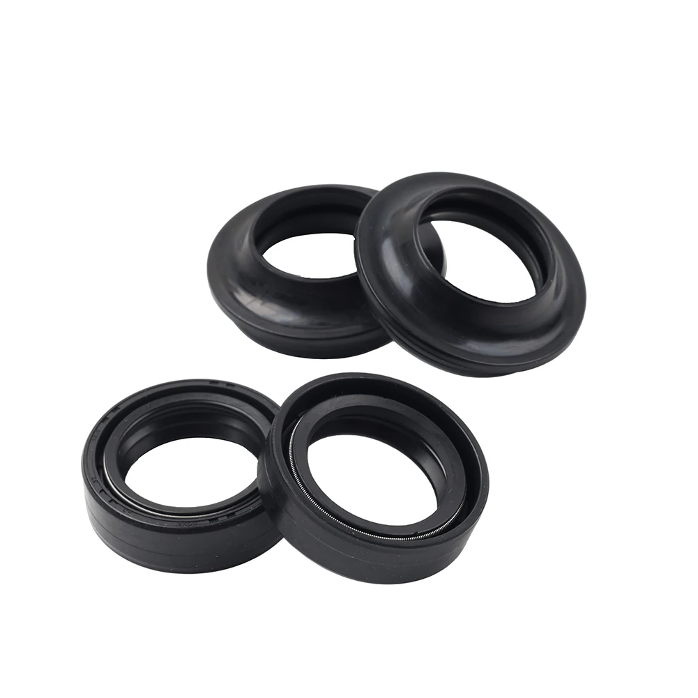 4Pcs Motorbike 26X37X10.5 Front Fork Dust Oil Seals Kit Rubber For Yamaha PW80 TTR90 JOG50 R