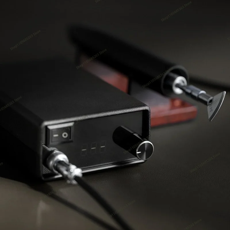 Digital Temperature Control Electric Leather Creasing Machine 7 Heads for Edge Folding Craft Tool